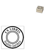 Round Ex Libris Gummistempel (Stempel)