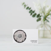 Round Foto - Dahlia Visitenkarte (Stehend Vorderseite)