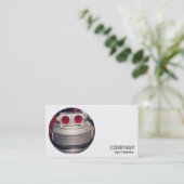 Round Foto - Roboter Visitenkarte (Stehend Vorderseite)