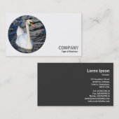 Round Foto - Swan Visitenkarte (Vorne/Hinten)