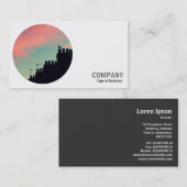 Round Foto - Vormittag Visitenkarte (Vorne/Hinten)