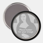 Round-Frame-Vorlage Magnet (Vorderseite/Rückseite)