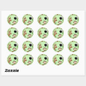 Round-Gefallen-Sticker - Jungle Adventure Animals Runder Aufkleber (Blatt)