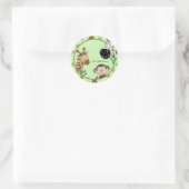 Round-Gefallen-Sticker - Jungle Adventure Animals Runder Aufkleber (Tasche)