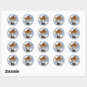 Round Goldfish Sticker (Blatt)