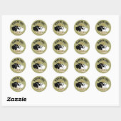 Round Great Dane Sticker (Blatt)