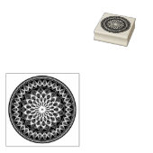 Round Guilloche Rosette Gummistempel (Stempel)