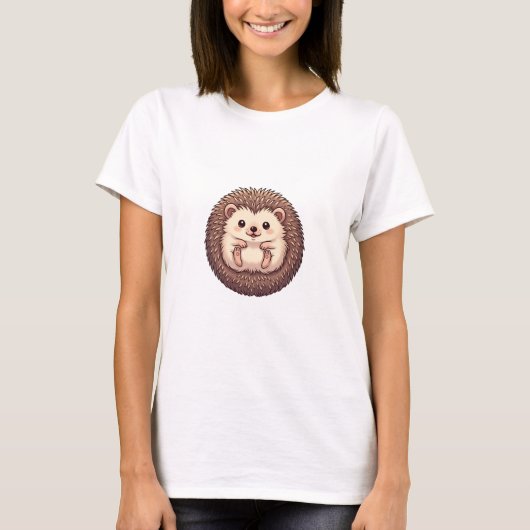 Round & Happy Hedgehog Ball T-Shirt (Vorderseite)
