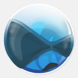 Round HardenedBSD-Logo-Aufkleber Runder Aufkleber