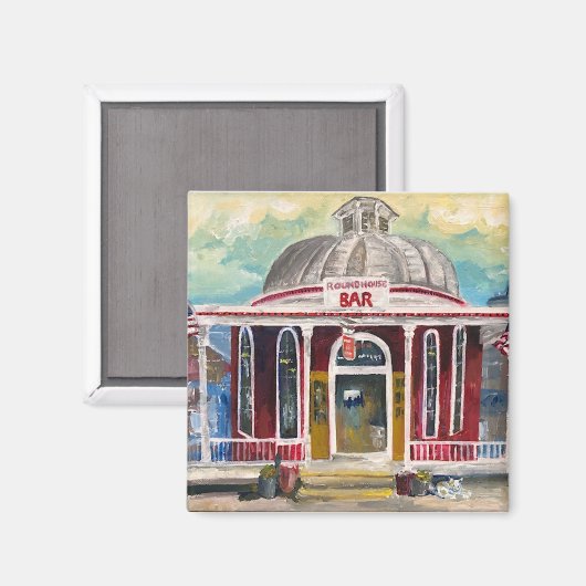 "Round House Bar" Magnet (Vorderseite/Rückseite)
