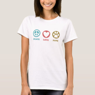 Round Icons Peace Liebe Paws T - Shirt