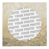 Round in Square Frame Spritzer 6 + Ihr Foto Würfel (Vorderseite)