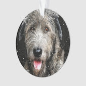 Round Irish Wolfhound Weihnachtsschmuck Ornament (Vorderseite)