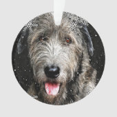 Round Irish Wolfhound Weihnachtsschmuck Ornament (Vorderseite)
