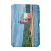 Round Island Lighthouse Badematte (Vorderseite Vertikal)