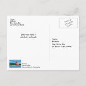 Round Island Lighthouse bald wieder gut Postkarte (Rückseite)