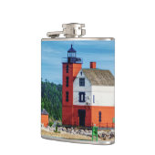 Round Island Lighthouse Flachmann (Links)