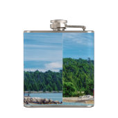 Round Island Lighthouse Flachmann (Rückseite)