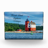 Round Island Lighthouse Fotoblock (Vorderseite)