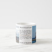 Round Island Lighthouse History Espresso Tasse (Vorderseite)