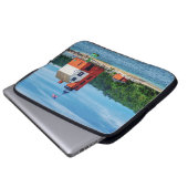 Round Island Lighthouse Laptopschutzhülle (Vorne Knopf)