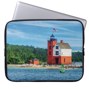 Round Island Lighthouse Laptopschutzhülle