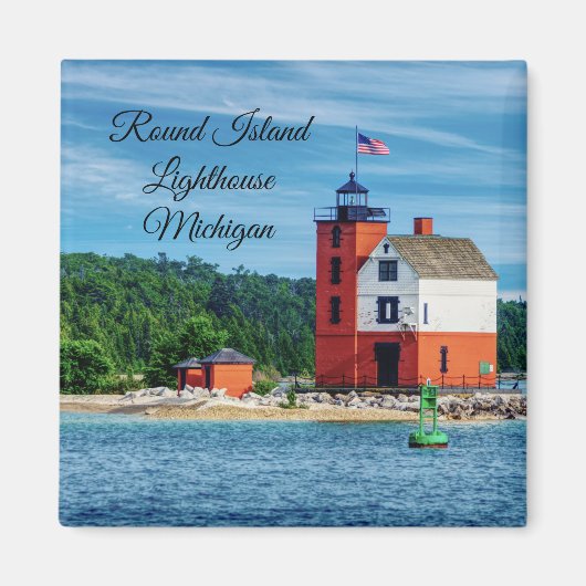 Round Island Lighthouse Magnet (Vorne)
