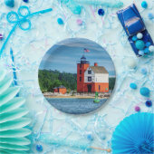 Round Island Lighthouse Pappteller (Party)