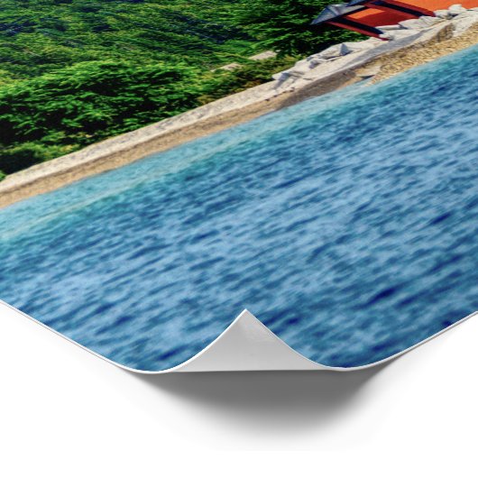 Round Island Lighthouse Poster (Ecke)