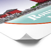 Round Island Lighthouse Poster (Ecke)