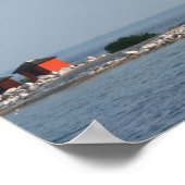 Round Island Lighthouse Poster (Ecke)