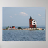 Round Island Lighthouse Poster (Vorne)