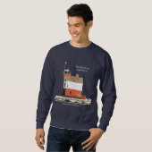 Round Island Lighthouse Shirt dunkel (Vorne ganz)
