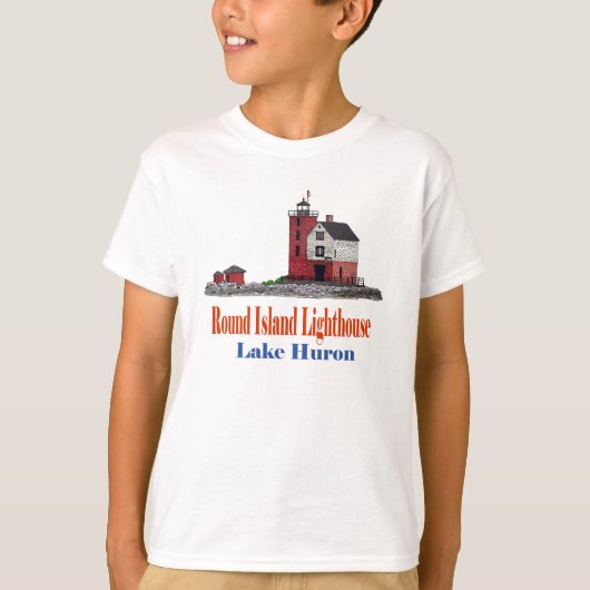 Round Island Lighthouse T-Shirt (Vorderseite)
