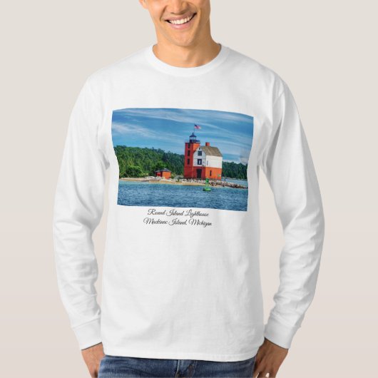 Round Island Lighthouse T-Shirt (Vorderseite)