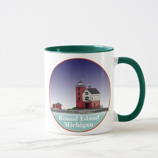 Round Island Lighthouse Tasse (Rechts)