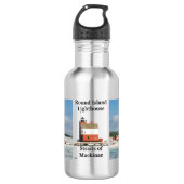 Round Island Lighthouse Wasserflasche (Vorderseite)