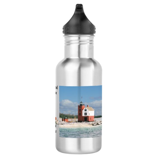 Round Island Lighthouse Wasserflasche (Rechts)