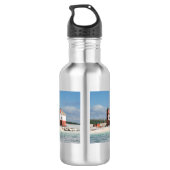 Round Island Lighthouse Wasserflasche (Rückseite)