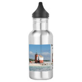 Round Island Lighthouse Wasserflasche (Links)