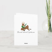 Round Island Lighthouse Weihnachtskarte Feiertagskarte (Rückseite)