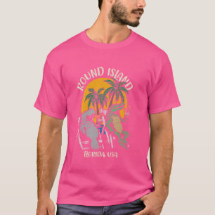 Round Island Vero Beach Florida USA Manatee Alliga T-Shirt