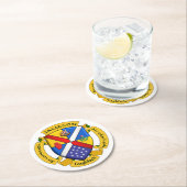 Round-JamFam-Untersetzer - 2 Runder Pappuntersetzer (Vor Ort)