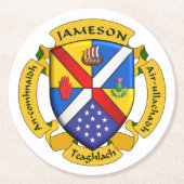 Round-JamFam-Untersetzer - 2 Runder Pappuntersetzer (Vorderseite)