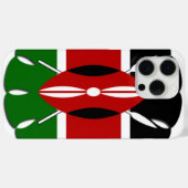 Round Kenyan Motif: Ein nationales Symbol Case-Mate iPhone Hülle (Rückseite (Horizontal))