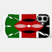 Round Kenyan Motif: Ein nationales Symbol Case-Mate iPhone Hülle (Rückseite (Horizontal))