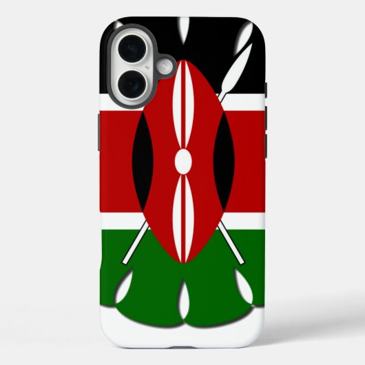 Round Kenyan Motif: Ein nationales Symbol Case-Mate iPhone Hülle (Rückseite)
