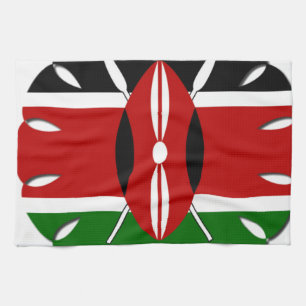 Round Kenyan Motif: Ein nationales Symbol Handtuch