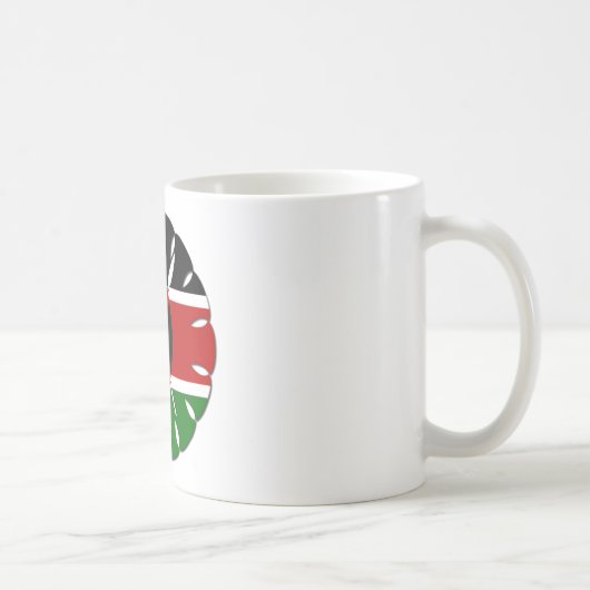 Round Kenyan Motif: Ein nationales Symbol Kaffeetasse (Rechts)