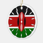 Round Kenyan Motif: Ein nationales Symbol Keramikornament (Links)